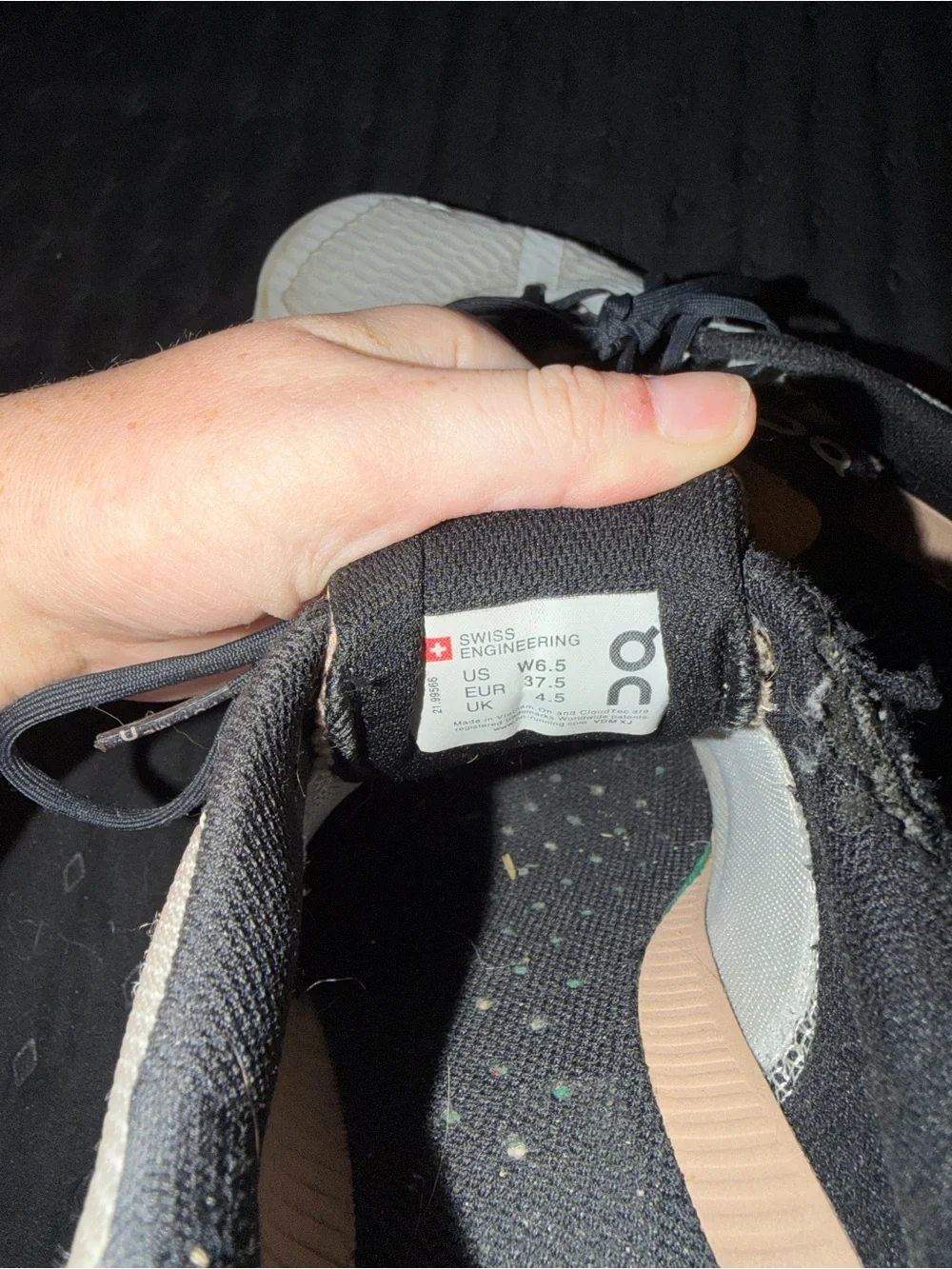 On Running Cloud Trainers in Beige and Black